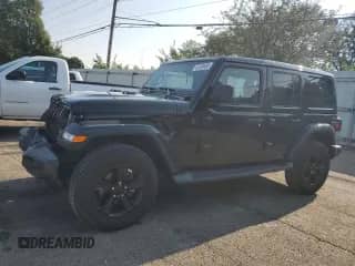 2023 Jeep Wrangler Sahara Altitude with VIN 1C4HJXENXPW619113, listed as a Copart auction lot 65160495 with 18,305 mi miles and Salvage title. Bid and sale history available at DreamBid. Image 1.