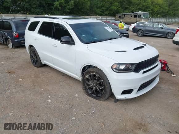 2020 Dodge Durango GT with VIN 1C4RDHDGXLC269109, listed as a IAAI auction lot 42938569 with 69,179 mi miles and . Bid and sale history available at DreamBid. Image 1.