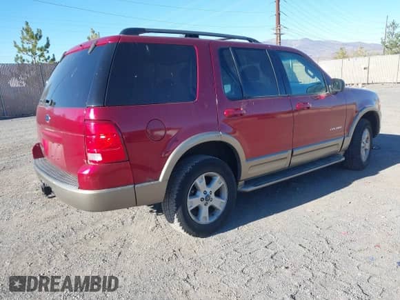 2004 Ford Explorer Eddie Bauer with VIN 1FMDU74K94UA33163, listed as a IAAI auction lot 43458985 with 184,549 mi miles and . Bid and sale history available at DreamBid. Image 4.