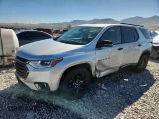 2019 Chevrolet Traverse Premier with VIN 1GNEVKKW1KJ270377, listed as a Copart auction lot 81073945 with 105,922 mi miles and Salvage title. Bid and sale history available at DreamBid. Image 1.