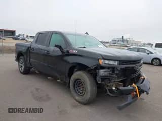 2020 Chevrolet Silverado 1500 RST with VIN 1GCUYEEL5LZ193627, listed as a IAAI auction lot 40969108 with 113,517 mi miles and . Bid and sale history available at DreamBid. Image 1.