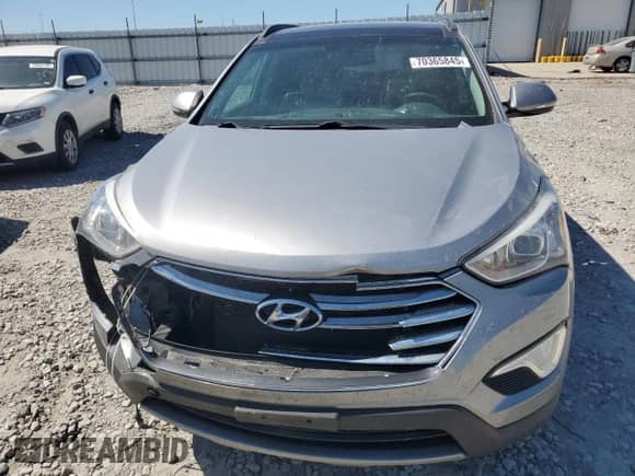 2015 Hyundai Santa Fe GLS with VIN KM8SR4HF1FU121034, listed as a Copart auction lot 70365845 with 179,896 mi miles and Salvage title. Bid and sale history available at DreamBid. Image 5.