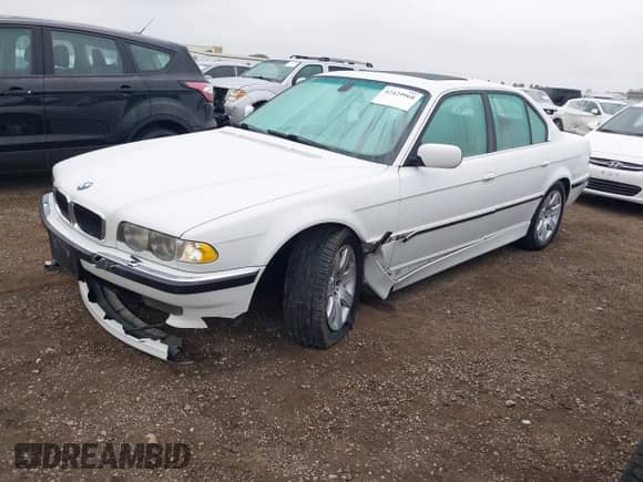 2001 BMW 7 Series 740i with VIN WBAGG83401DN88271, listed as a IAAI auction lot 42429968 with 183,537 mi miles and . Bid and sale history available at DreamBid. Image 2.