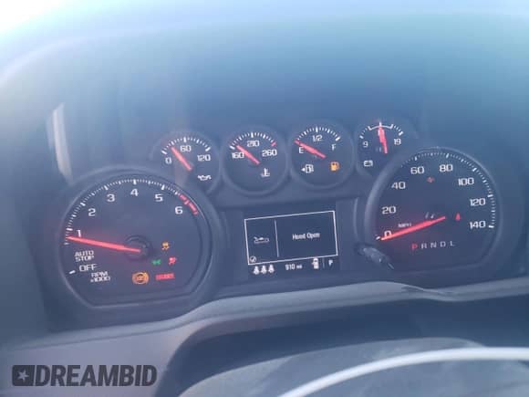 2024 Chevrolet Silverado 1500 Work Truck with VIN 1GCRAAEK6RZ343697, listed as a Copart auction lot 74758164 with 910 mi miles and Salvage title. Bid and sale history available at DreamBid. Image 9.