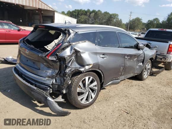 2020 Nissan Murano SL with VIN 5N1AZ2CJ4LN104486, listed as a Copart auction lot 70178075 with 74,981 mi miles and Salvage title. Bid and sale history available at DreamBid. Image 3.