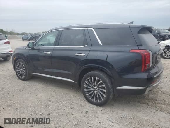 2023 Hyundai Palisade Calligraphy with VIN KM8R7DGEXPU631882, listed as a Copart auction lot 70644905 with 38,261 mi miles and Salvage title. Bid and sale history available at DreamBid. Image 2.