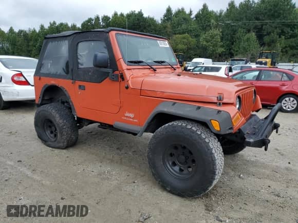 2005 Jeep Wrangler SE z VIN 1J4FA29S75P377103, wystawiony jako Copart lot #80910055 z przebiegiem 103 803 mil mil oraz Szkoda całkowita • Salvage title. Historia ofert i sprzedaży dostępna na DreamBid. Obrazek 4.