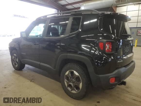 2017 Jeep Renegade Altitude with VIN ZACCJBBH3HPE94675, listed as a Copart auction lot 52968405 with 93,779 mi miles and Salvage title. Bid and sale history available at DreamBid. Image 2.