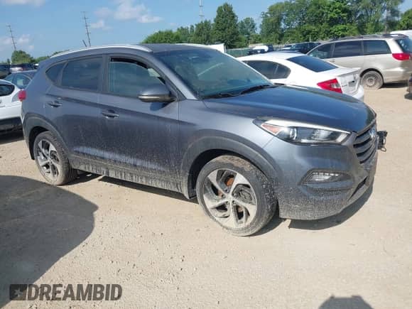 2016 Hyundai Tucson Limited z VIN KM8J33A28GU193333, wystawiony jako IAAI lot #42673070 z przebiegiem 78 273 mil mil oraz . Historia ofert i sprzedaży dostępna na DreamBid. Obrazek 1.