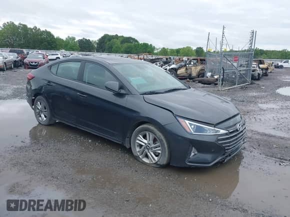 2020 Hyundai Elantra SEL with VIN 5NPD84LF1LH605587, listed as a IAAI auction lot 39216819 with 17,151 mi miles and . Bid and sale history available at DreamBid. Image 1.