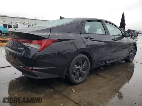 2023 Hyundai Elantra Blue with VIN KMHLM4AJ1PU079287, listed as a Copart auction lot 81970805 with 79,915 mi miles and Salvage title. Bid and sale history available at DreamBid. Image 3.