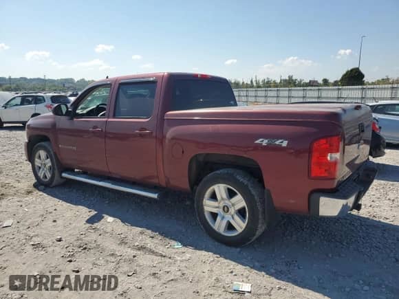 2008 Chevrolet Silverado 1500 LTZ with VIN 2GCEK13M981152864, listed as a Copart auction lot 80639885 with 136,829 mi miles and Salvage title. Bid and sale history available at DreamBid. Image 2.