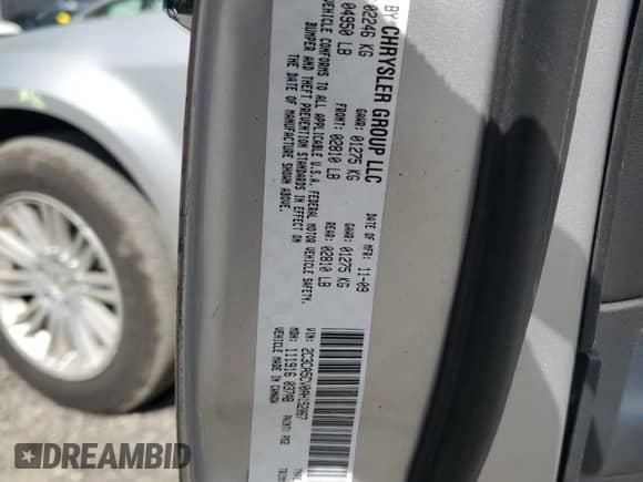 2010 Chrysler 300 Touring z VIN 2C3CA5CV0AH152067, wystawiony jako Copart lot #84941475 z przebiegiem 121 634 mil mil oraz Szkoda całkowita • Salvage title. Historia ofert i sprzedaży dostępna na DreamBid. Obrazek 12.