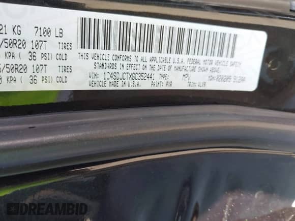 2016 Dodge Durango R/T z VIN 1C4SDJCTXGC352441, wystawiony jako IAAI lot #43171403 z przebiegiem 147 087 mil mil oraz . Historia ofert i sprzedaży dostępna na DreamBid. Obrazek 9.