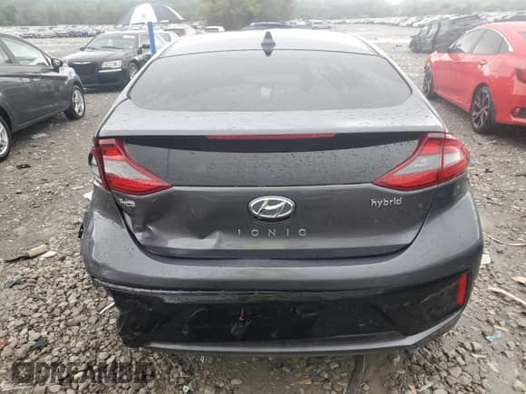 2019 Hyundai Ioniq Limited with VIN KMHC05LC1KU136869, listed as a Copart auction lot 81758765 with 54,131 mi miles and Salvage title. Bid and sale history available at DreamBid. Image 6.