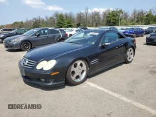 2005 Mercedes-Benz SL 500 with VIN WDBSK75F55F103653, listed as a Copart auction lot 68246005 with 109,958 mi miles and Clean title. Bid and sale history available at DreamBid. Image 1.