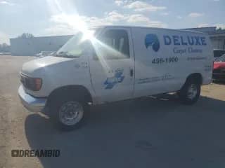 2003 Ford Econoline Cargo with VIN 1FTNE24L63HA78280, listed as a Copart auction lot 84727785 with 227,953 mi miles and Salvage title. Bid and sale history available at DreamBid. Image 1.
