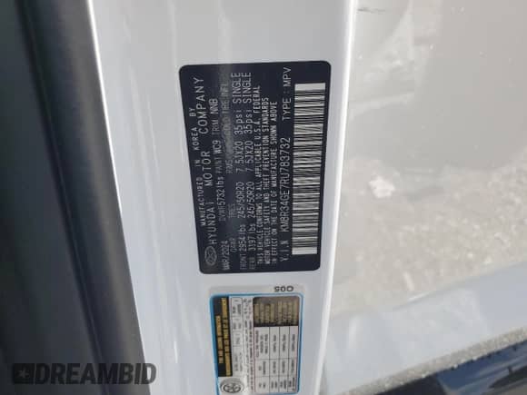 2024 Hyundai Palisade XRT с VIN KM8R34GE7RU783732, выставлен на аукционе Copart как лот 65038745 с пробегом 18 158 миль миль и Списание • Salvage title. История ставок и продаж доступна на DreamBid. Изображение 13.