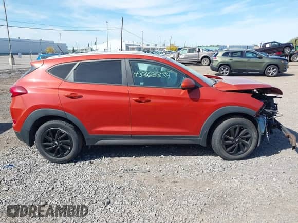 2016 Hyundai Tucson SE with VIN KM8J3CA46GU231000, listed as a IAAI auction lot 43363339 with 163,323 mi miles and . Bid and sale history available at DreamBid. Image 13.