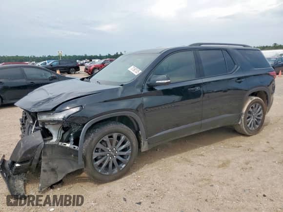 2023 Chevrolet Traverse RS z VIN 1GNERJKW9PJ337233, wystawiony jako Copart lot #70190105 z przebiegiem 27 884 mil mil oraz Szkoda całkowita • Salvage title. Historia ofert i sprzedaży dostępna na DreamBid. Obrazek 1.