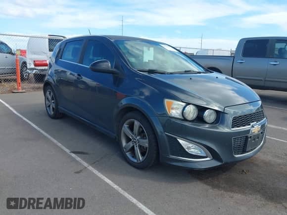 2015 Chevrolet Sonic RS with VIN 1G1JG6SB5F4154120, listed as a IAAI auction lot 43485776 with 93,688 mi miles and . Bid and sale history available at DreamBid. Image 1.
