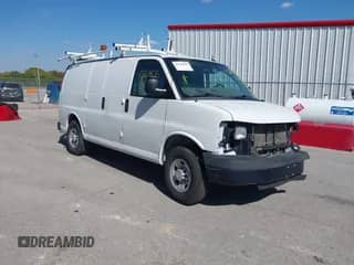 2015 Chevrolet Express Cargo with VIN 1GCWGFCFXF1154470, listed as a IAAI auction lot 42664806 with Not provided miles and . Bid and sale history available at DreamBid. Image 1.