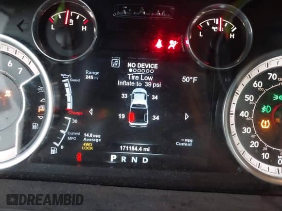 2015 Ram 1500 Big Horn with VIN 1C6RR7LT0FS558687, listed as a IAAI auction lot 43335523 with 171,184 mi miles and . Bid and sale history available at DreamBid. Image 15.