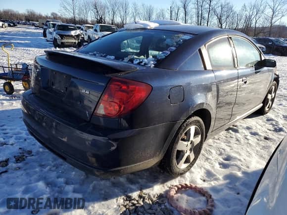 2007 Saturn ION with VIN 1G8AW15B87Z129221, listed as a Copart auction lot 87710125 with 118,589 mi miles and Salvage title. Bid and sale history available at DreamBid. Image 3.