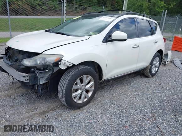2012 Nissan Murano LE with VIN JN8AZ1MW4CW230743, listed as a IAAI auction lot 42760664 with 132,358 mi miles and . Bid and sale history available at DreamBid. Image 2.
