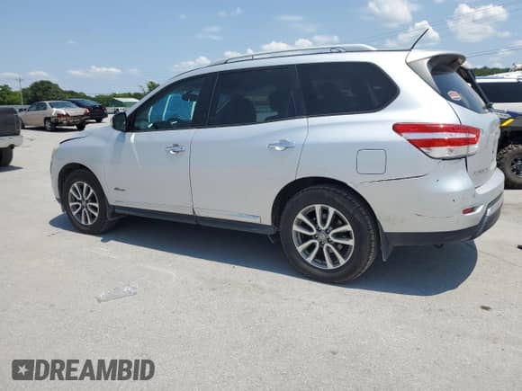 2014 Nissan Pathfinder Platinum Hybrid with VIN 5N1CR2MN0EC659394, listed as a Copart auction lot 66457765 with 208,170 mi miles and Clean title. Bid and sale history available at DreamBid. Image 2.