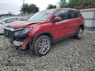 2024 Honda Passport EX-L с VIN 5FNYF8H50RB009554, выставлен на аукционе Copart как лот 67278705 с пробегом 17 933 миль миль и Списание • Salvage title. История ставок и продаж доступна на DreamBid. Изображение 1.