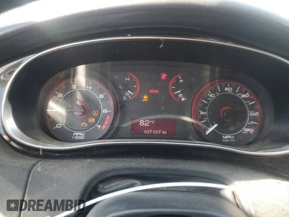 2013 Dodge Dart Aero with VIN 1C3CDFAH8DD335776, listed as a Copart auction lot 62275435 with 107,107 mi miles and Clean title. Bid and sale history available at DreamBid. Image 9.