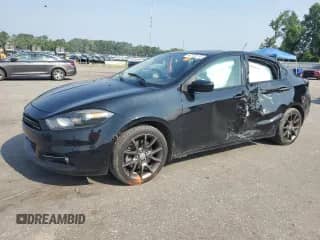 2016 Dodge Dart SXT Sport Blacktop with VIN 1C3CDFFA7GD822676, listed as a Copart auction lot 62132115 with 150,610 mi miles and Salvage title. Bid and sale history available at DreamBid. Image 1.