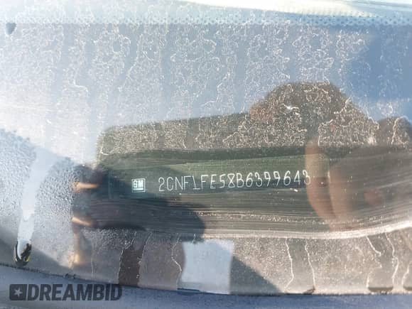 2011 Chevrolet Equinox LTZ with VIN 2CNFLFE58B6399643, listed as a IAAI auction lot 43115212 with 127,437 mi miles and . Bid and sale history available at DreamBid. Image 9.