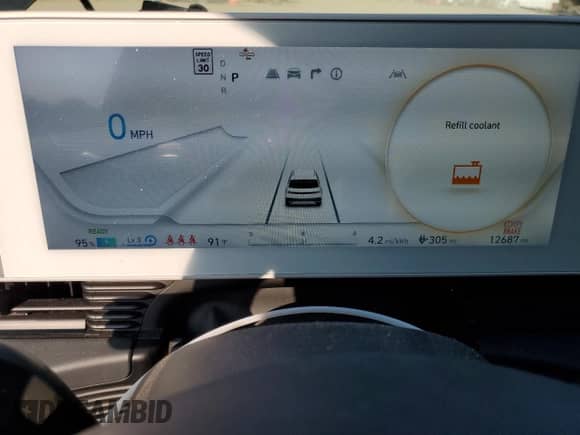 2024 Hyundai Ioniq 5 SEL с VIN KM8KNDDF9RU287937, выставлен на аукционе Copart как лот 65172125 с пробегом 12 687 миль миль и Списание • Salvage title. История ставок и продаж доступна на DreamBid. Изображение 9.