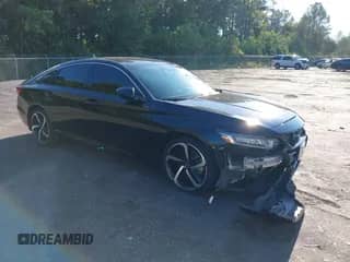 2019 Honda Accord Sport with VIN 1HGCV2F3XKA003000, listed as a IAAI auction lot 43298504 with 127,440 mi miles and . Bid and sale history available at DreamBid. Image 1.