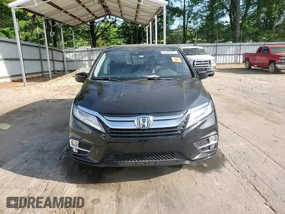 2018 Honda Odyssey Elite with VIN 5FNRL6H93JB036756, listed as a Copart auction lot 53462875 with 122,004 mi miles and Salvage title. Bid and sale history available at DreamBid. Image 14.