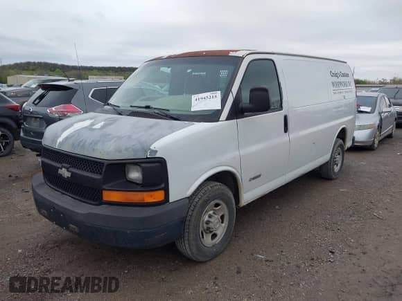 2003 Chevrolet Express Cargo с VIN 1GCGG25U331121265, выставлен на аукционе IAAI как лот 41945215 с пробегом 145 536 миль миль и . История ставок и продаж доступна на DreamBid. Изображение 2.