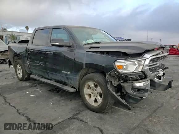2021 Ram 1500 Big Horn with VIN 1C6RREFG3MN533006, listed as a Copart auction lot 86377794 with 98,354 mi miles and Salvage title. Bid and sale history available at DreamBid. Image 10.