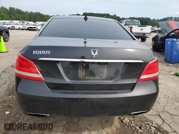 2015 Hyundai Equus Signature with VIN KMHGH4JH6FU092960, listed as a Copart auction lot 58793325 with 59,875 mi miles and Salvage title. Bid and sale history available at DreamBid. Image 6.