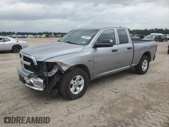 2023 Ram 1500 Tradesman z VIN 1C6RR7FT5PS537475, wystawiony jako Copart lot #55793415 z przebiegiem 46 382 mil mil oraz Szkoda całkowita • Salvage title. Historia ofert i sprzedaży dostępna na DreamBid. Obrazek 1.
