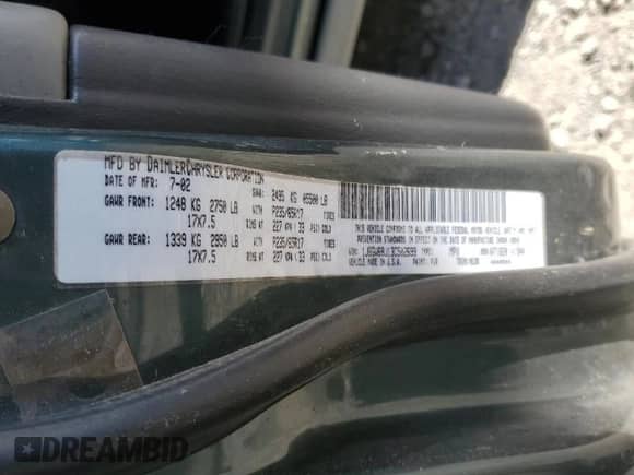 2003 Jeep Grand Cherokee Overland с VIN 1J8GW68J13C502699, выставлен на аукционе Copart как лот 89680615 с пробегом 200 013 миль миль и Чистый • Clean title. История ставок и продаж доступна на DreamBid. Изображение 13.