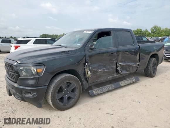 2022 Ram 1500 Big Horn with VIN 1C6RREMT2NN309498, listed as a Copart auction lot 66858155 with 162,466 mi miles and Salvage title. Bid and sale history available at DreamBid. Image 1.