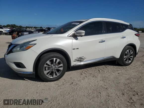 2016 Nissan Murano Platinum with VIN 5N1AZ2MH3GN101127, listed as a Copart auction lot 86092525 with 121,180 mi miles and Salvage title. Bid and sale history available at DreamBid. Image 1.