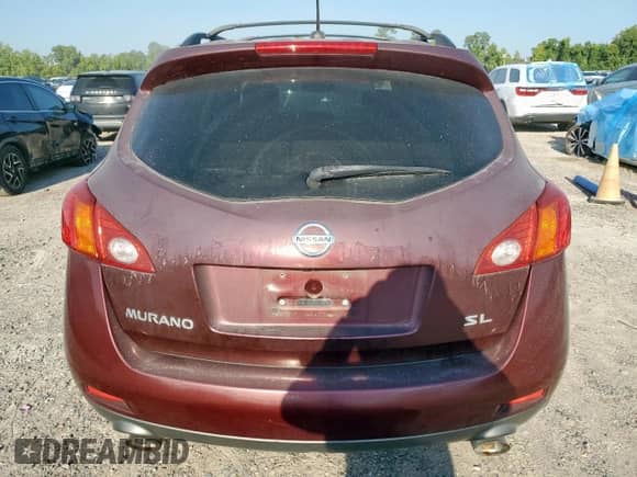 2009 Nissan Murano SL with VIN JN8AZ18UX9W014574, listed as a Copart auction lot 71326535 with 178,126 mi miles and Clean title. Bid and sale history available at DreamBid. Image 6.