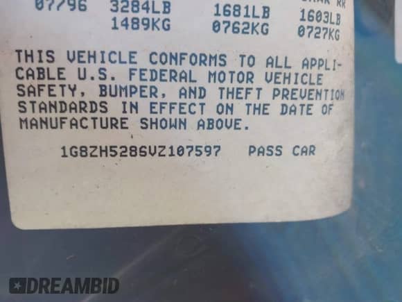 1997 Saturn SL with VIN 1G8ZH5286VZ107597, listed as a IAAI auction lot 41560370 with 210,118 mi miles and . Bid and sale history available at DreamBid. Image 9.