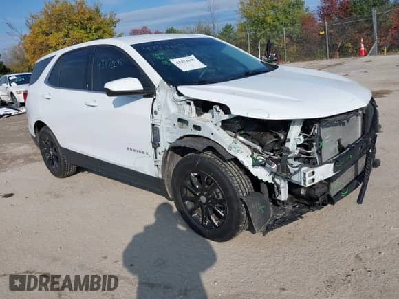 2018 Chevrolet Equinox LT с VIN 3GNAXSEV8JS568577, выставлен на аукционе IAAI как лот 43472095 с пробегом 155 915 миль миль и . История ставок и продаж доступна на DreamBid. Изображение 1.