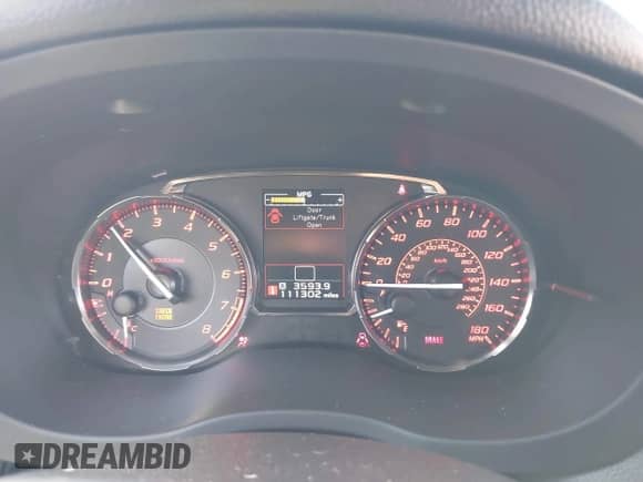 2015 Subaru WRX with VIN JF1VA1A69F9836136, listed as a IAAI auction lot 42479115 with 111,302 mi miles and . Bid and sale history available at DreamBid. Image 7.