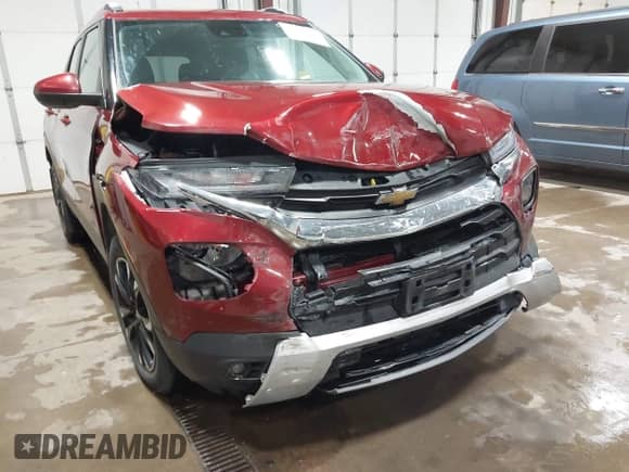 2022 Chevrolet TrailBlazer LT with VIN KL79MRSL2NB019570, listed as a IAAI auction lot 43411348 with 53,719 mi miles and . Bid and sale history available at DreamBid. Image 6.