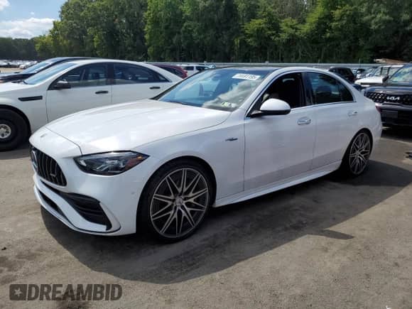 2023 Mercedes-Benz C 43 AMG с VIN W1KAF8HBXPR074559, выставлен на аукционе Copart как лот 70691195 с пробегом 20 669 миль миль и Списание • Salvage title. История ставок и продаж доступна на DreamBid. Изображение 1.